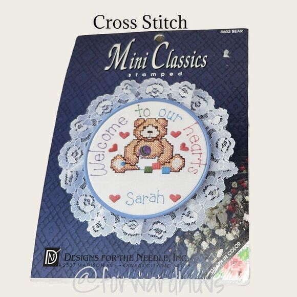 Counted Cross Stitch Projects “Afternoon Nap” &”Welcome to Our Hearts” - Picture 2 of 8